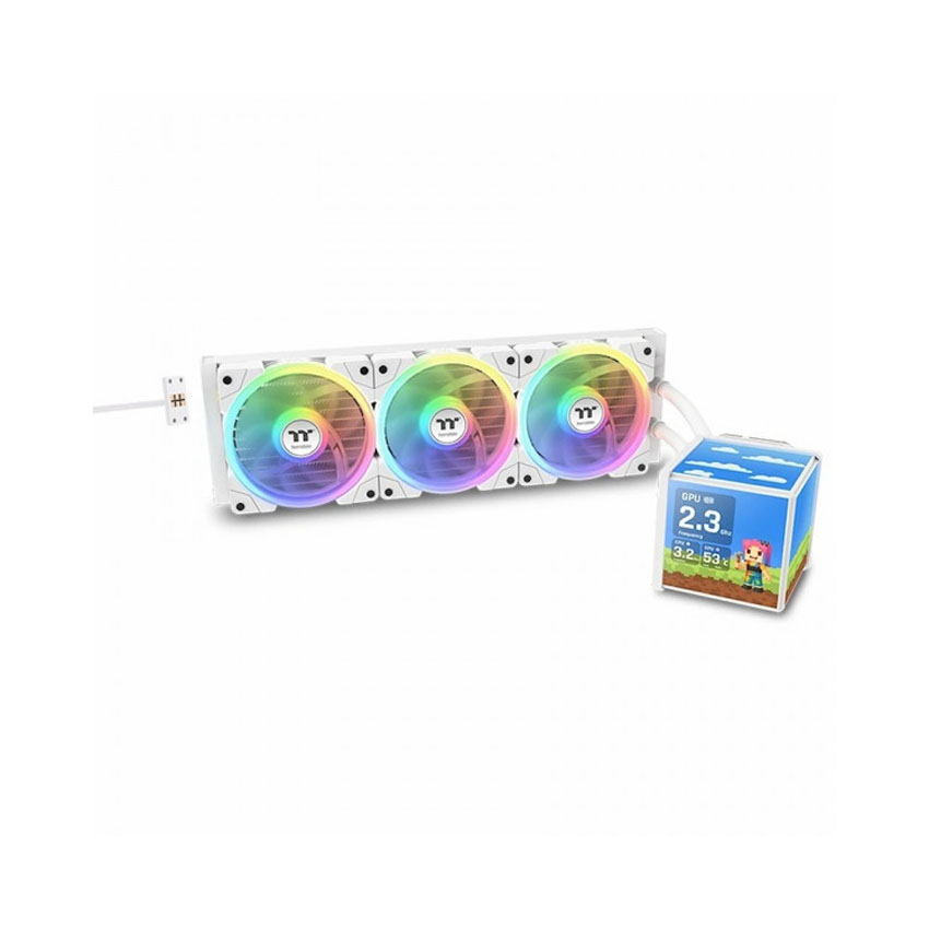 Tản nhiệt nước THERMALTAKE MINECUBE 360 Ultra ARGB Snow Edition – White