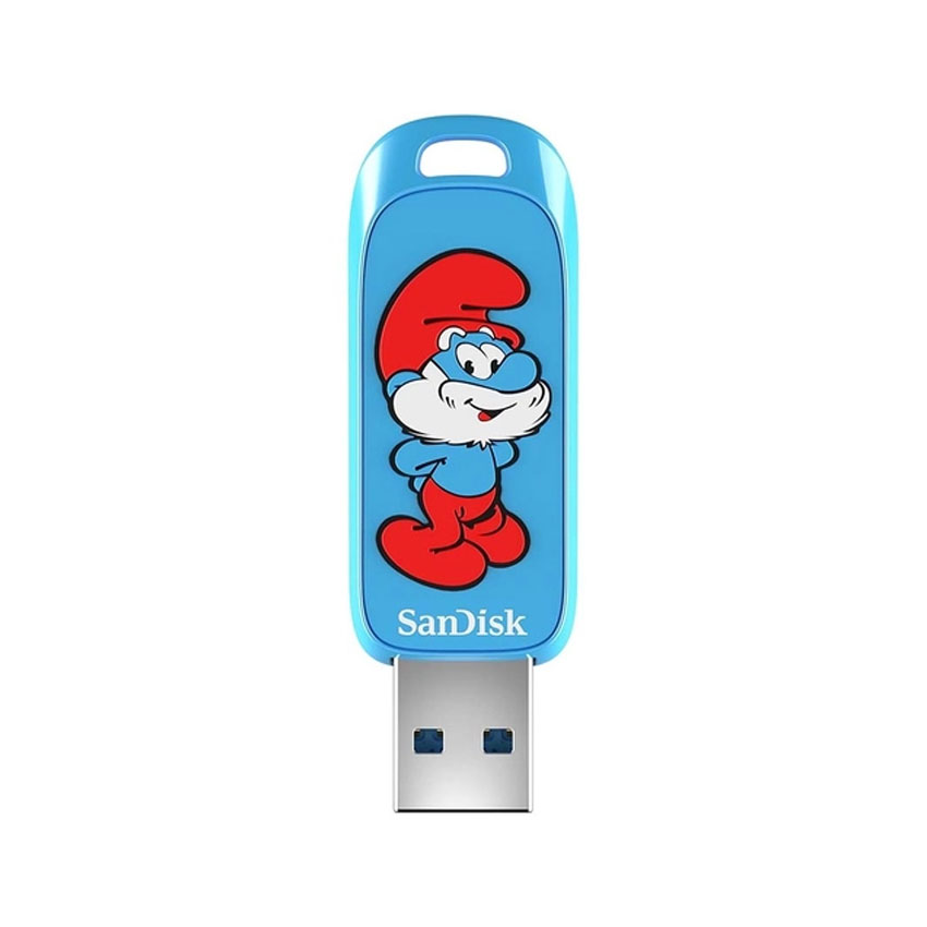 USB SanDisk 128G USB 3.2 Type-A 130MB/s, Papa Smurf Edition (SDCZIS-128G-G46)