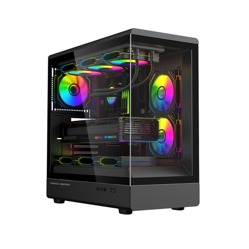 Vỏ case KENOO KENOO ESPORT AK420 – Đen (ATX/0 fan)