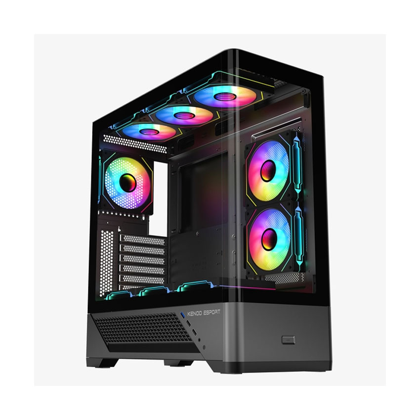 Vỏ case KENOO KENOO ESPORT AKC300 – Đen (eATX/0 fan)
