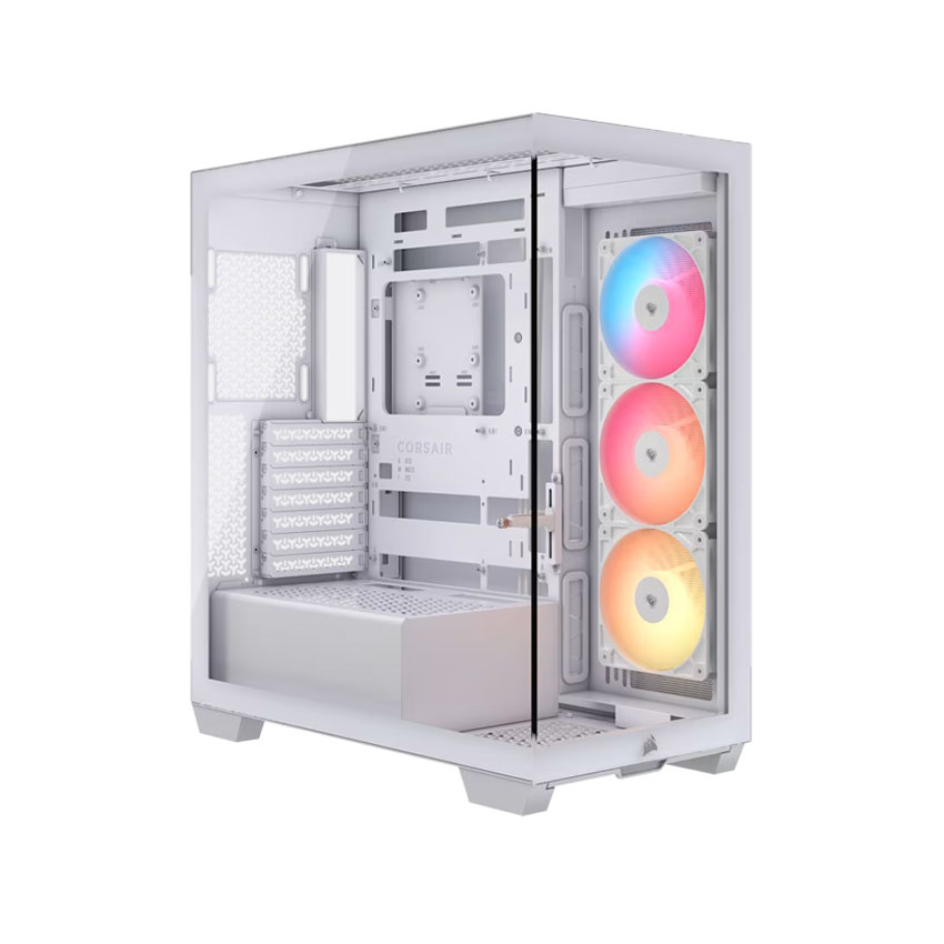 Vỏ máy tính Corsair 3500X RS-R ARGB Tempered Glass – White (eATX/3 fan ARGB)