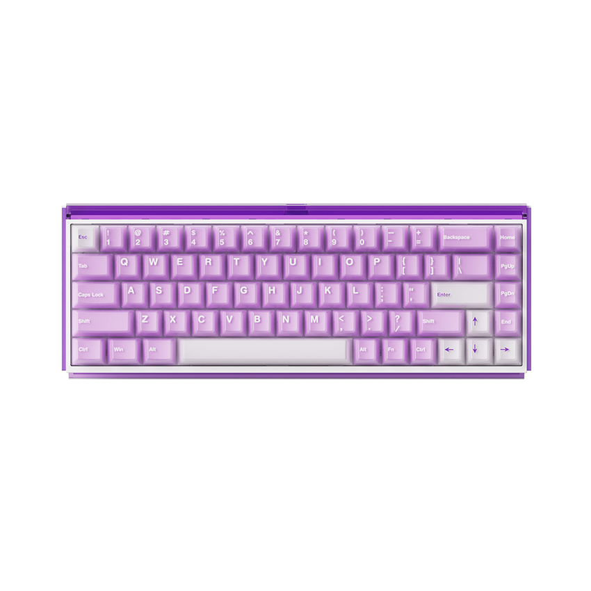 Bàn phím AKKO Ray68 Misty Purple & White