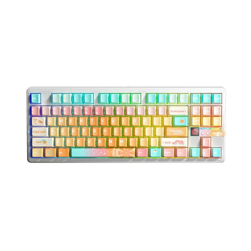 Bàn phím AULA F87 Pro V2 (3 Mode/ Orange Juice/ Meteor Ice Cream Switch)