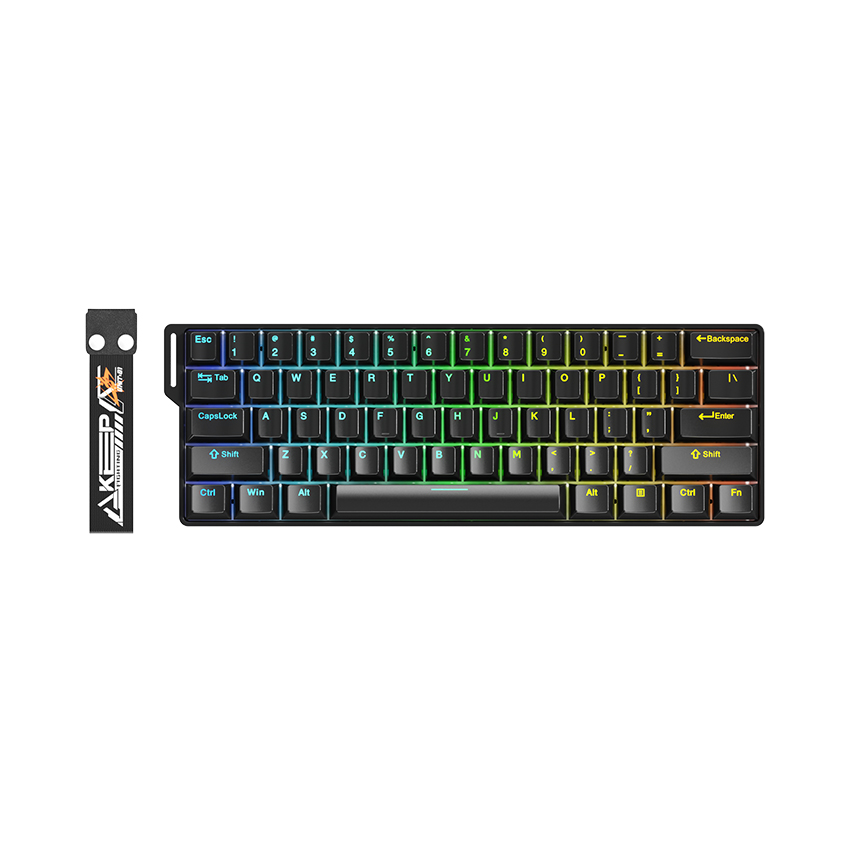 Bàn phím cơ DAREU EK60 HE Black, Fire Magnetic Switch