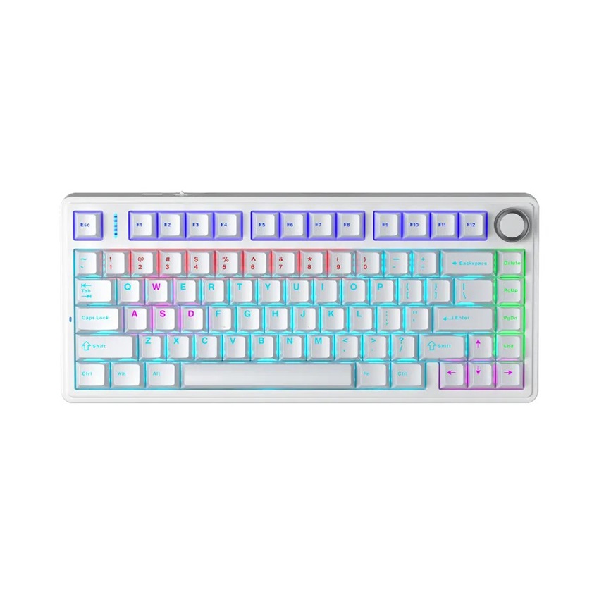Bàn phím cơ gaming có dây AULA F75 Blue Switch (Màu Đen)