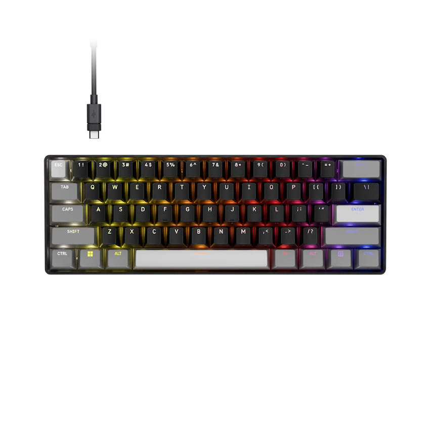 Bàn phím Corsair CLIPPER PRO MINI 60-CORE-BLK RGB (CH-979101J-NA)