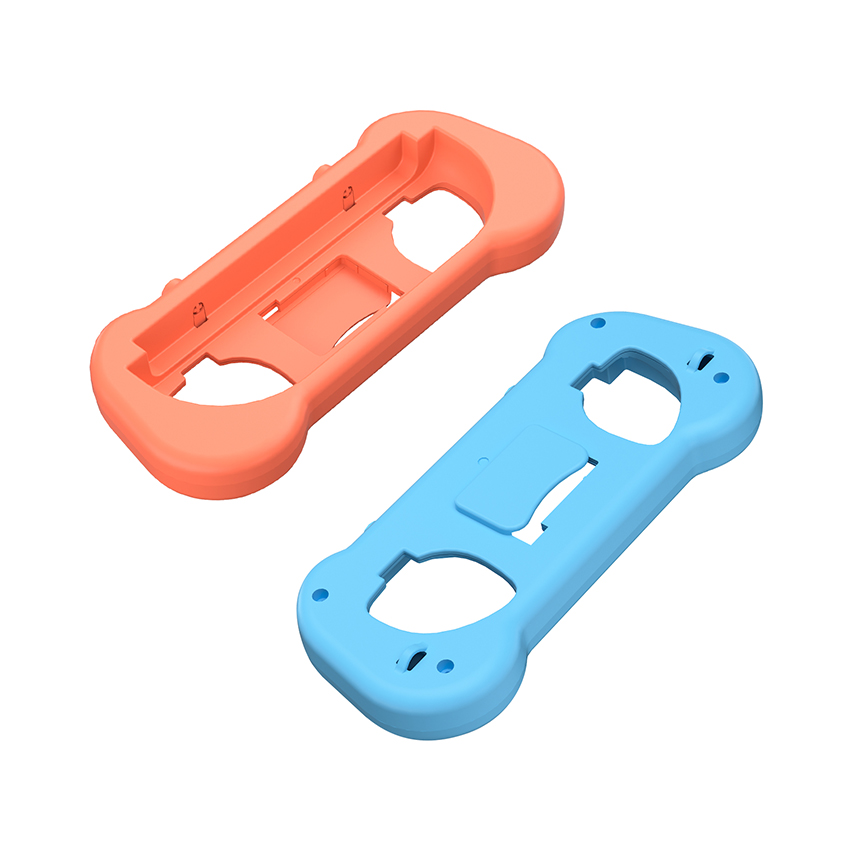 Bộ vỏ tay cầm có dây đeo Joy-Con Grips with hand strap for switch 2 màu xanh pha cam JYS-NS2263