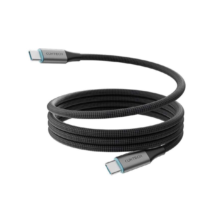 Cáp Cuktech từ tính Type-C to C 6A 240W dài 1.5M CMC615 màu đen CKCMC615CNBK