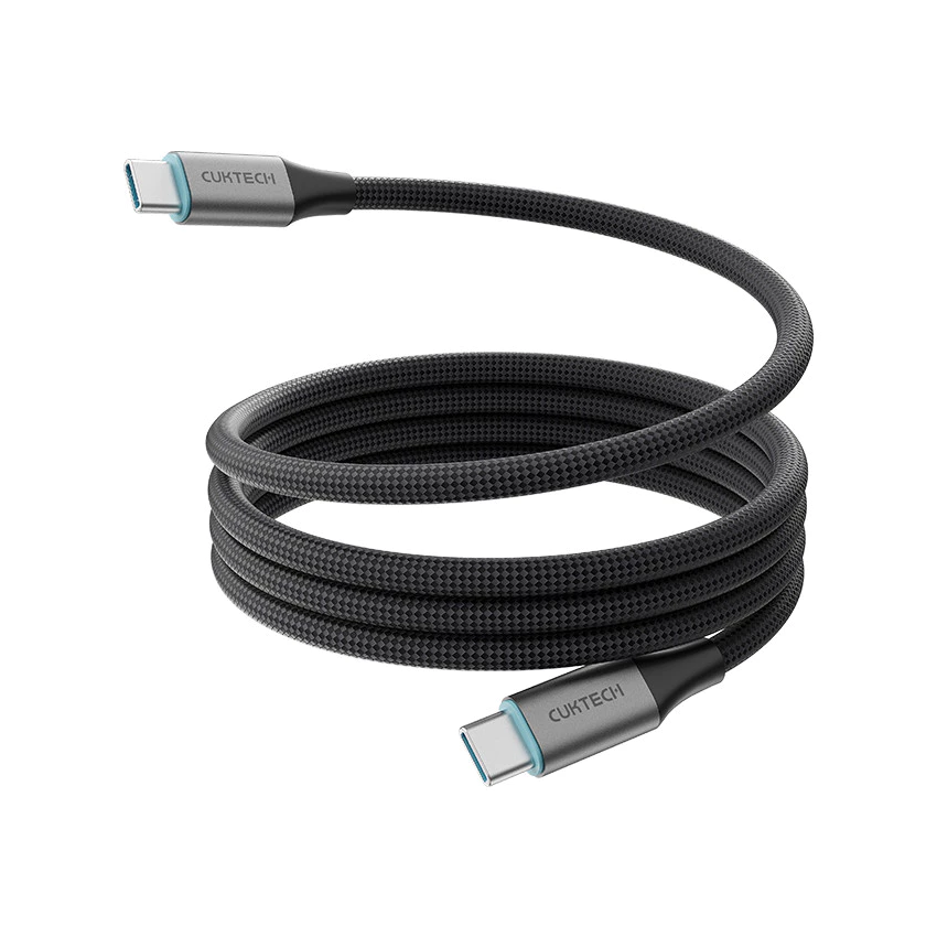 Cáp Cuktech từ tính Type-C to C 6A 240W dài 1M CMC610 màu đen CKCMC610CNBK