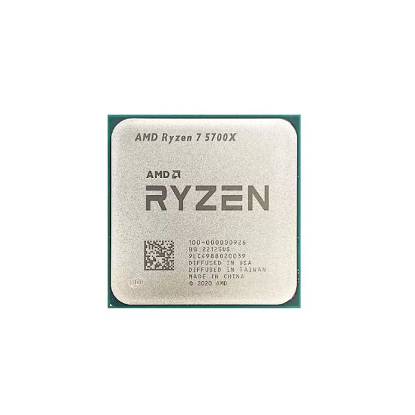 CPU AMD Ryzen 7 5700X (3.4 GHz Upto 4.6GHz / 36MB / 8 Cores, 16 Threads / 65W / Socket AM4)-(Chính hãng không vỏ hộp)
