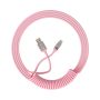 Dây cáp xoắn AKKO Coiled Cable - Pink