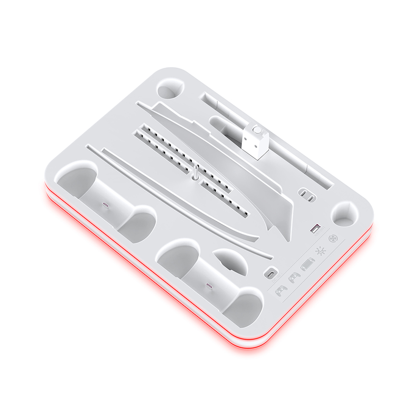 Đế sạc đa năng JYS cho Máy PlayStation 5 Pro / Slim JYS (JYS-P5225) màu trắng