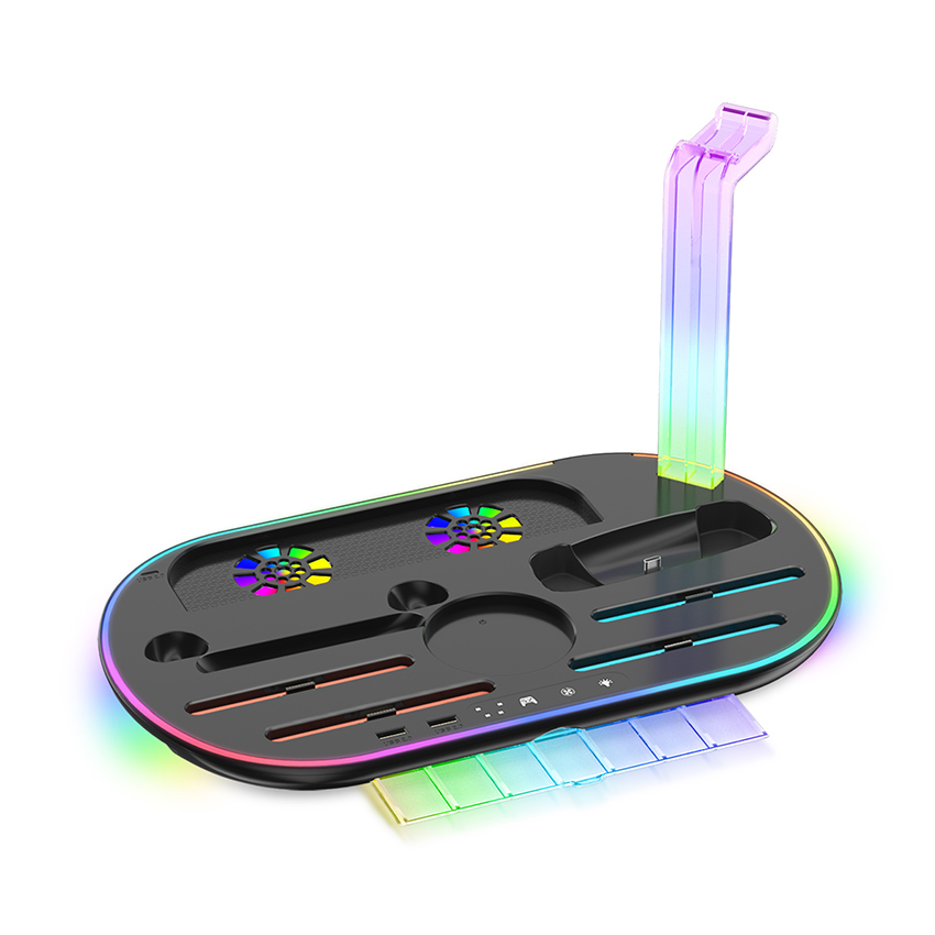 Đế sạc kiêm giá đỡ đa năng for Switch 2 màu đen JYS-NS2322