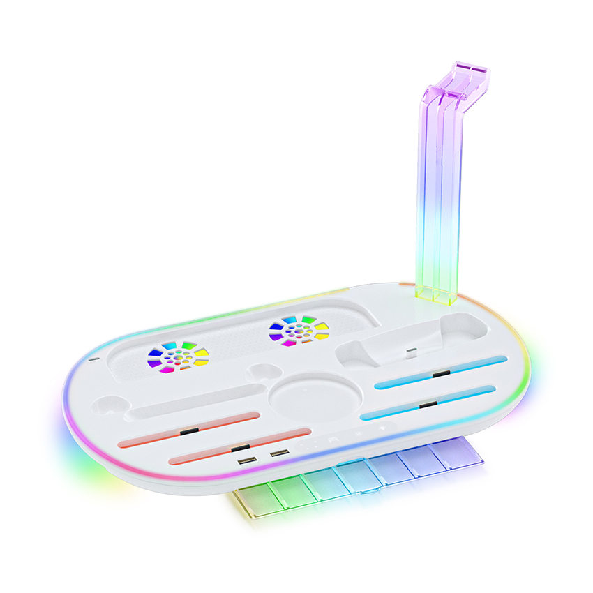 Đế sạc kiêm giá đỡ đa năng for Switch 2 màu trắng JYS-NS2322