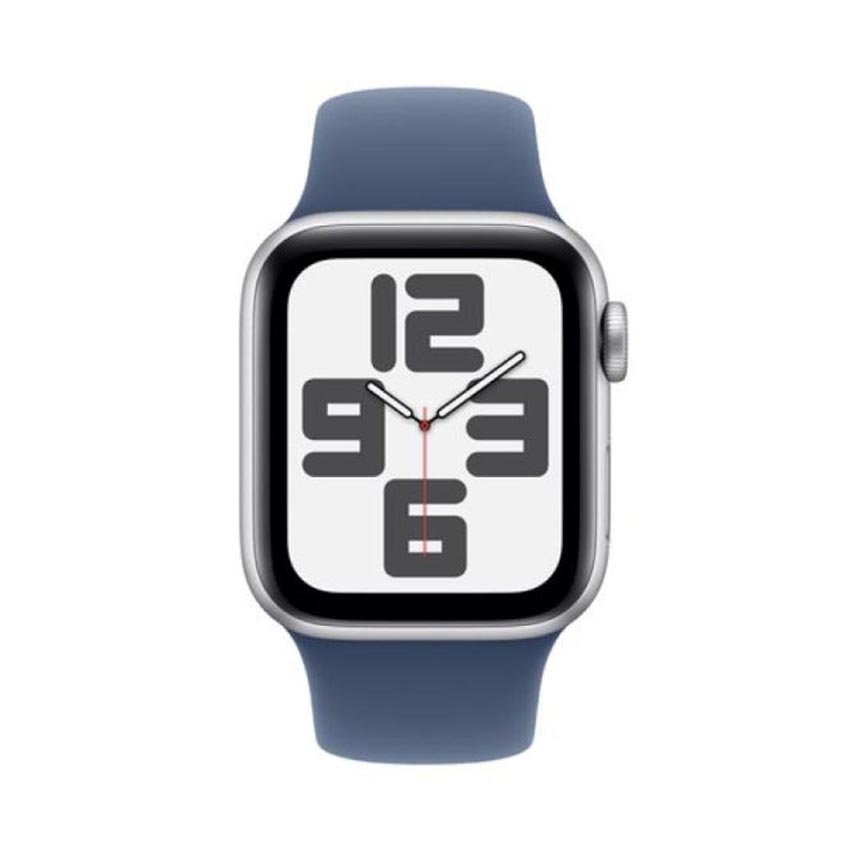 Đồng hồ Apple Watch SE 2024 GPS 40mm Viền Nhôm Dây Cao Su S/M Silver (MXEC3SA/A)