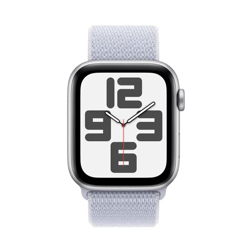 Đồng hồ Apple Watch SE 2024 GPS 44mm Viền Nhôm Dây Vải Silver (MXET3SA/A)
