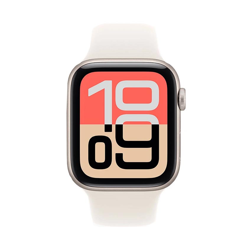 Đồng hồ Apple Watch SE 3 GPS + Cellular 40mm Viền nhôm Dây cao su M/L Starlight (MEP74SA/A)