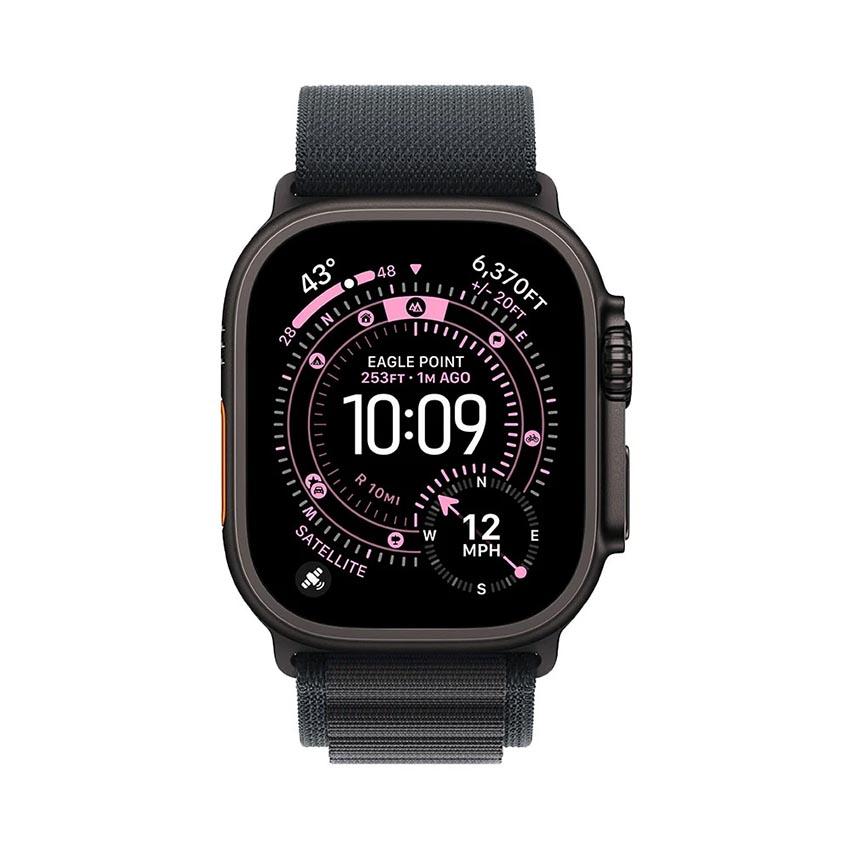 Đồng Hồ Apple Watch Ultra 3 GPS + Cellular 49mm Viền Black Titanium Dây Alpine Size L (MF0X4SA/A)