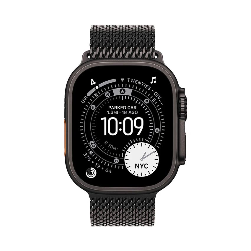 Đồng Hồ Apple Watch Ultra 3 GPS + Cellular 49mm Viền Black Titanium Dây Milanese Size M (MF1Q4SA/A)