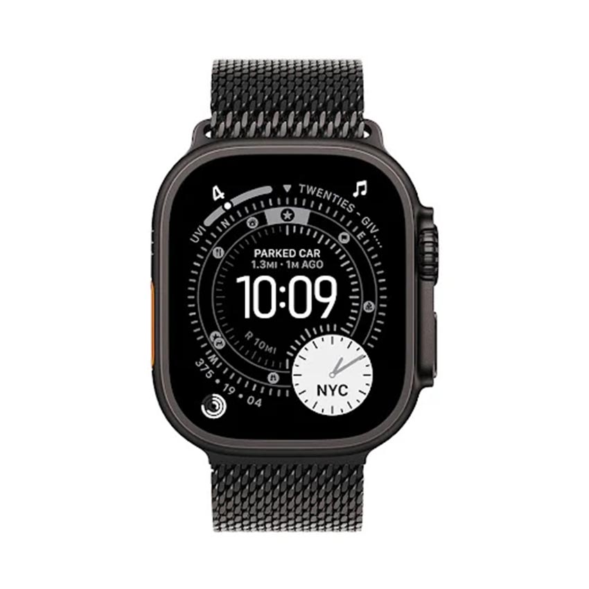 Đồng Hồ Apple Watch Ultra 3 GPS + Cellular 49mm Viền Black Titanium Dây Milanese Size S (MF1N4SA/A)