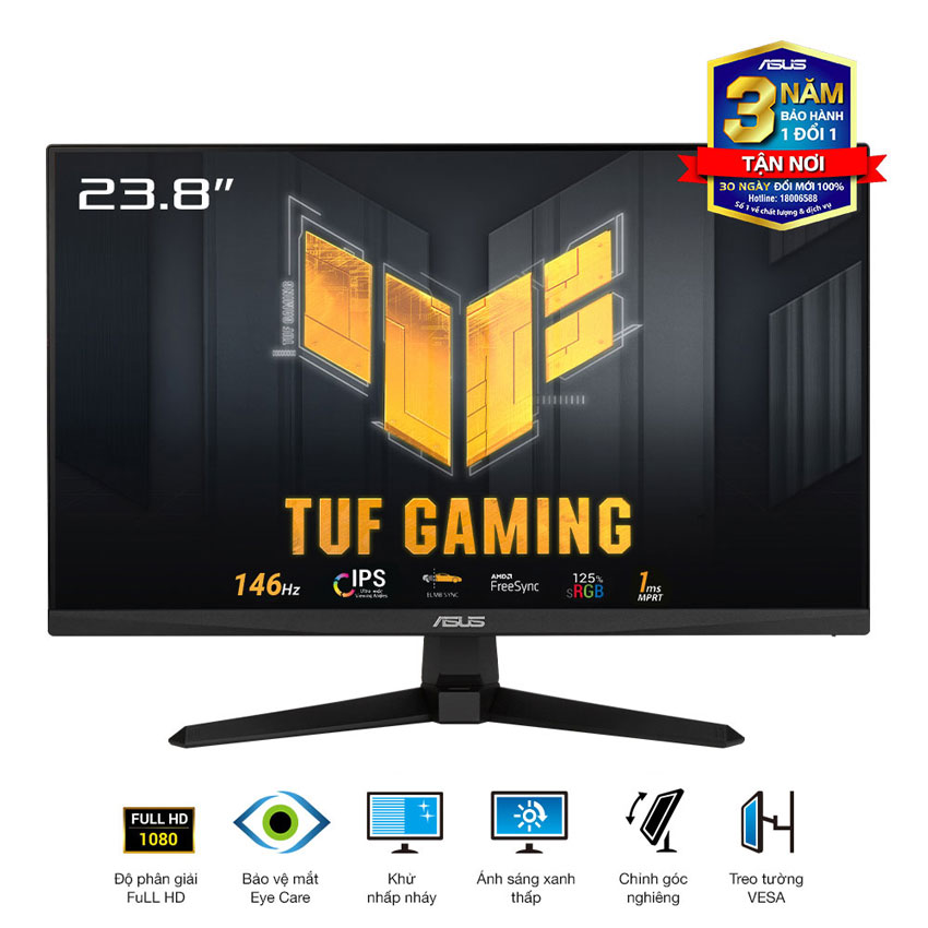 Màn hình ASUS TUF VG249QE5A (23.8 inch/FHD/IPS/146Hz/1ms/loa)