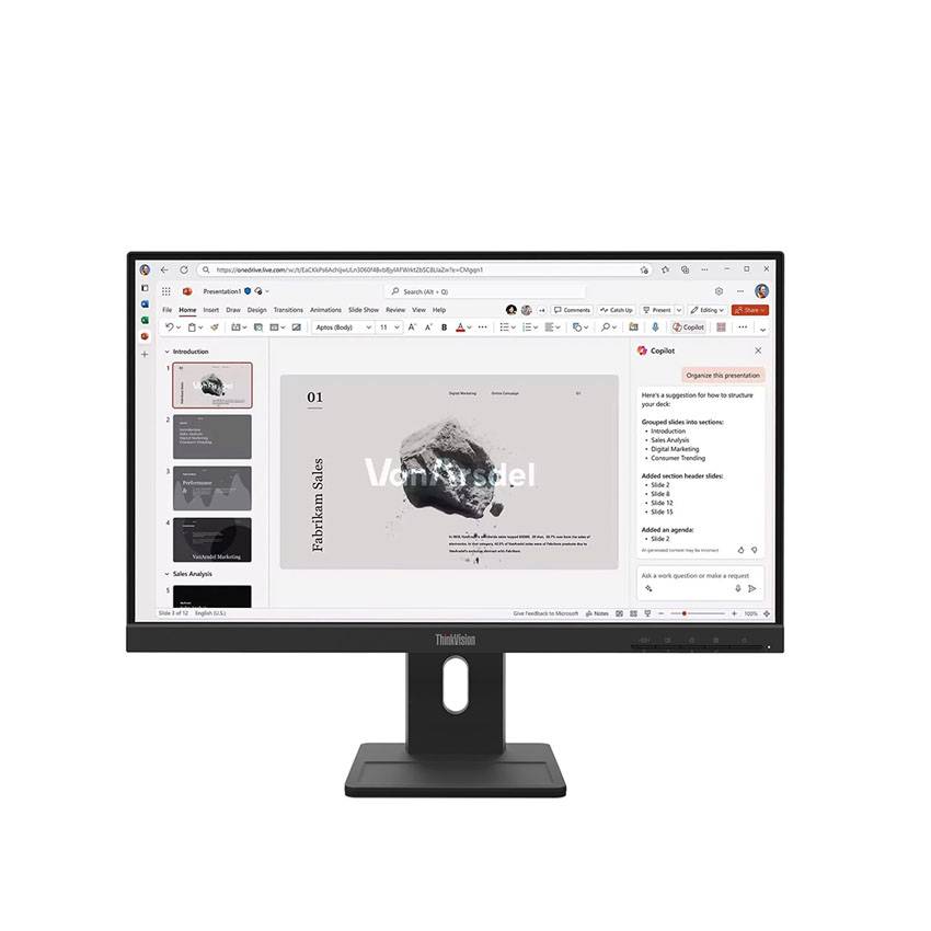 Màn hình Lenovo ThinkVision E22-40 (21.5 inch/FHD/IPS/100Hz/4ms/loa) (64C9MAR6VN)
