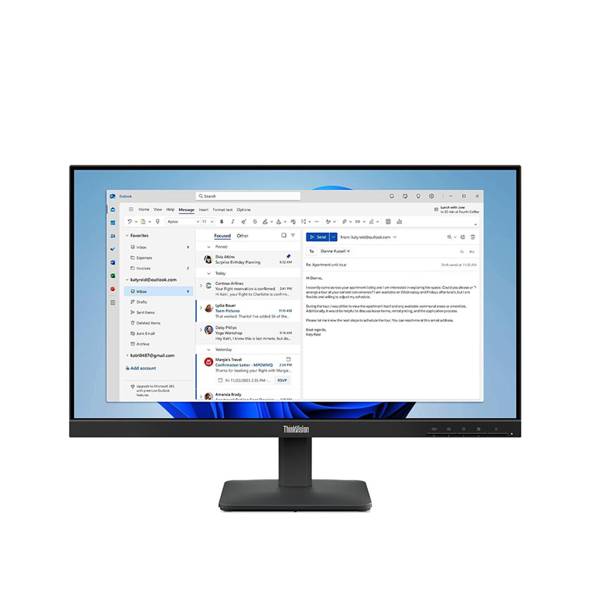 Màn hình Lenovo ThinkVision S24-4e (23.8 inch//FHD/IPS/100Hz/4ms) (64B5KAR1VN )