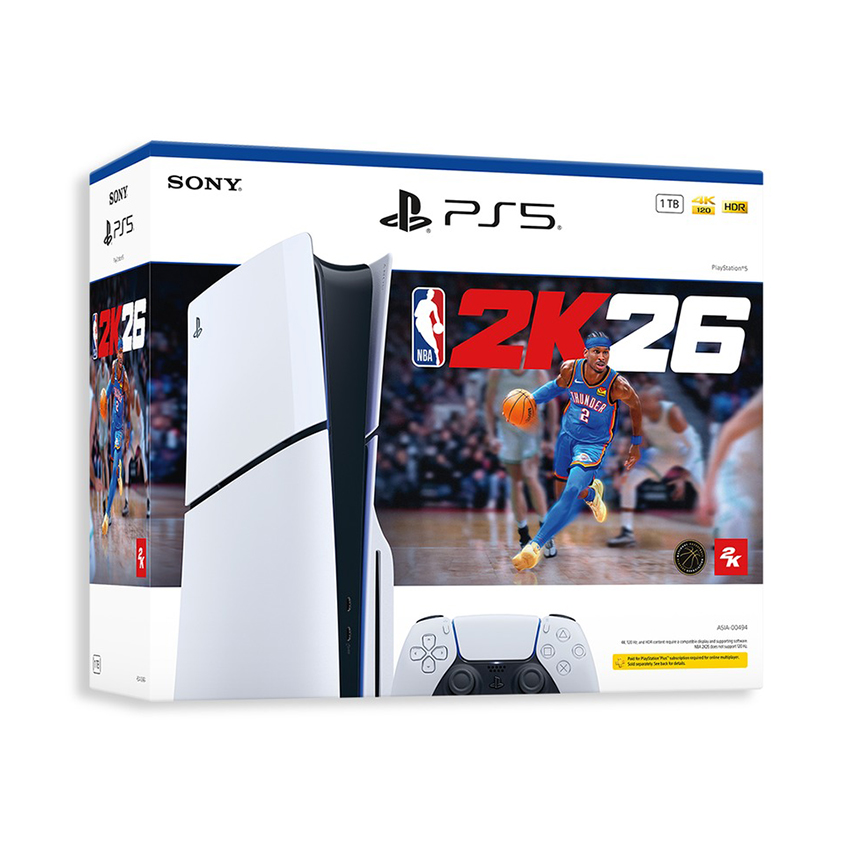 Máy Chơi Game Sony Playstation 5 (PS5) Slim Console – NBA 2K26 Bundle ASIA-00494 – Hàng chính hãng