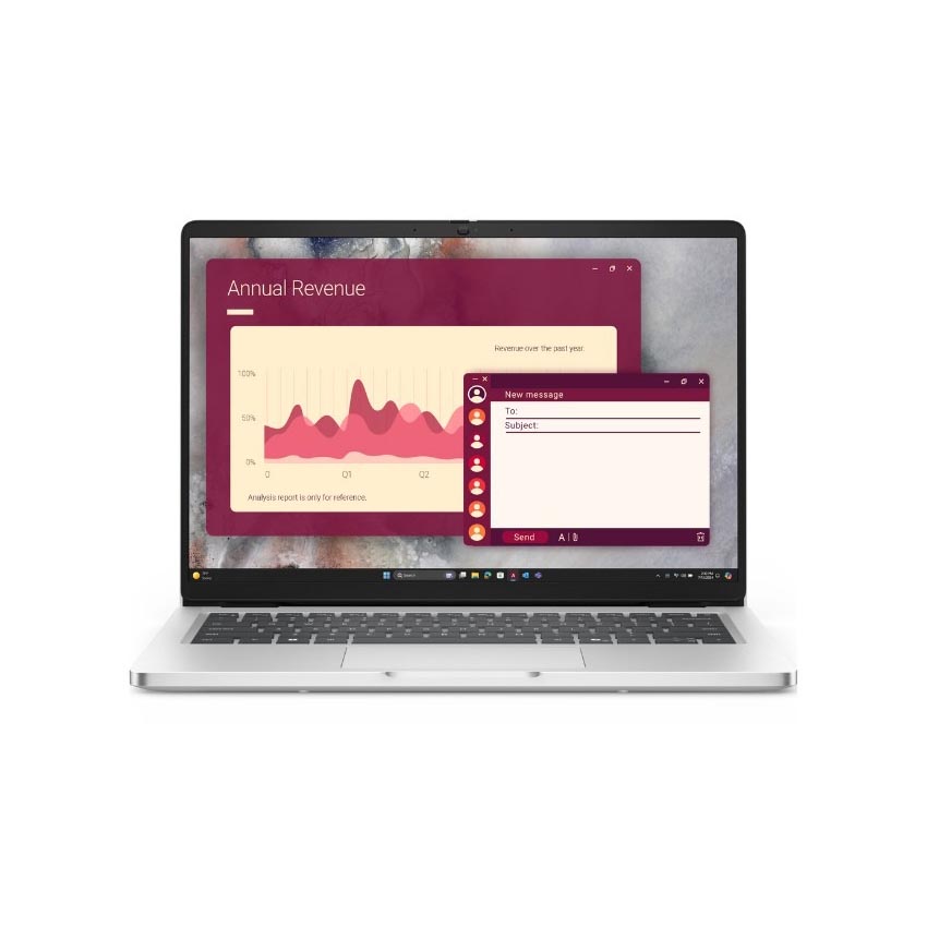 Laptop Dell Pro 14 PC14250 42LTU7PC14250 (Ultra 7 255U/1 x 16GB DDR5/ 512GB SSD/14 inch FHD+/Win 11 Pro/Bạc)