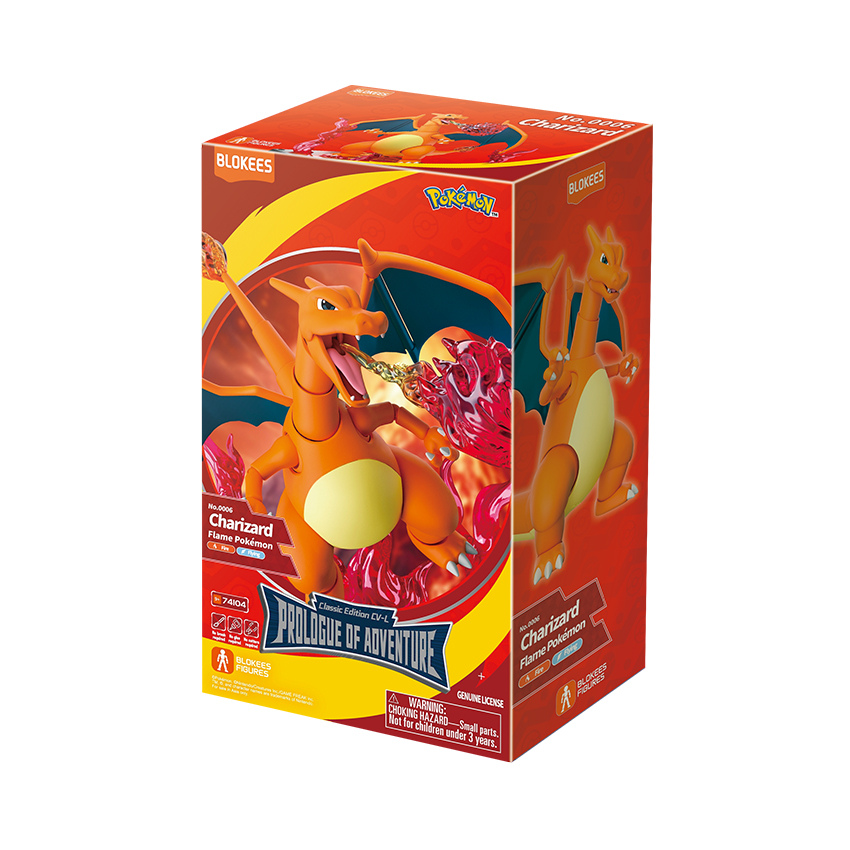 Mô hình Blokees Pokémon 74104- Classic Edition CV-L –Charizard (810181530391)