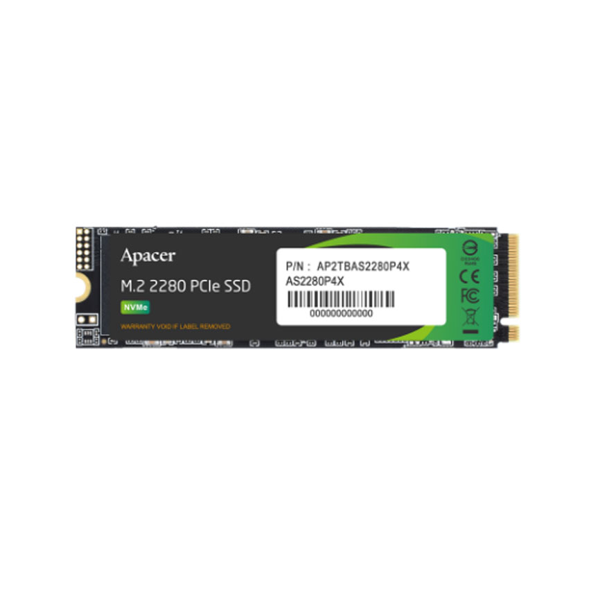 Ổ cứng SSD Apacer AS2280P4X 256GB – M.2 2280 PCIe Gen3 x4 (Đọc 2100MB/s – Ghi 1700MB/s) – (AP256GAS2280P4X-1)