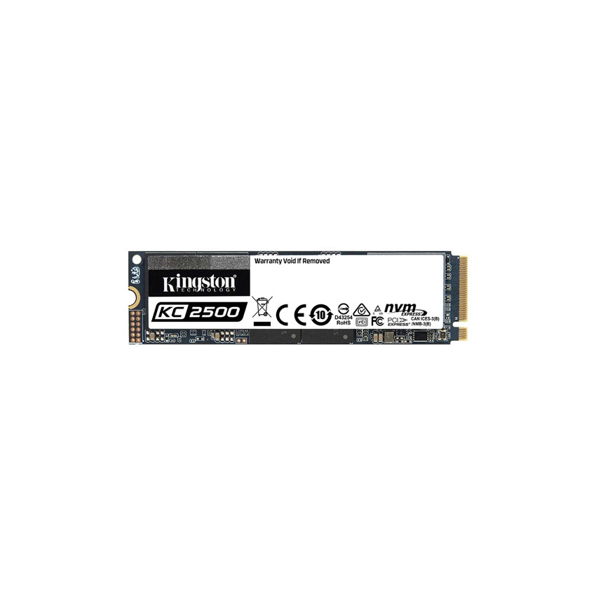 Ổ cứng SSD Kingston KC2500 250GB NVMe M.2 2280 PCIe Gen 3×4 (Đọc 3500MB/s – Ghi 1200MB/s) – (SKC2500M8/250G)