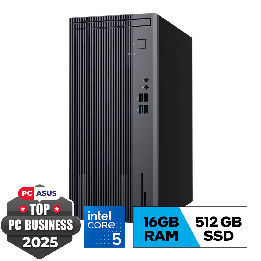 PC Asus S503MER-514500021W ( i5-14500/16GB/512GB/180W/WIFI6+BT/Win 11/2Y OnSite Service/Gray)