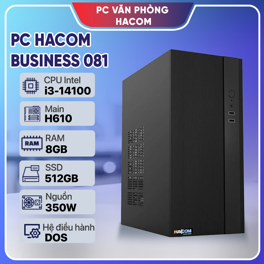 PC Vi tính A – Z BUSINESS 081 ( Intel i3 14100 / 8GB RAM / 512 SSD)