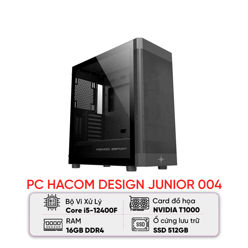 PC Vi tính A – Z DESIGN JUNIOR 004 ( Intel i5 12400F/ VGA NVIDIA T1000 )