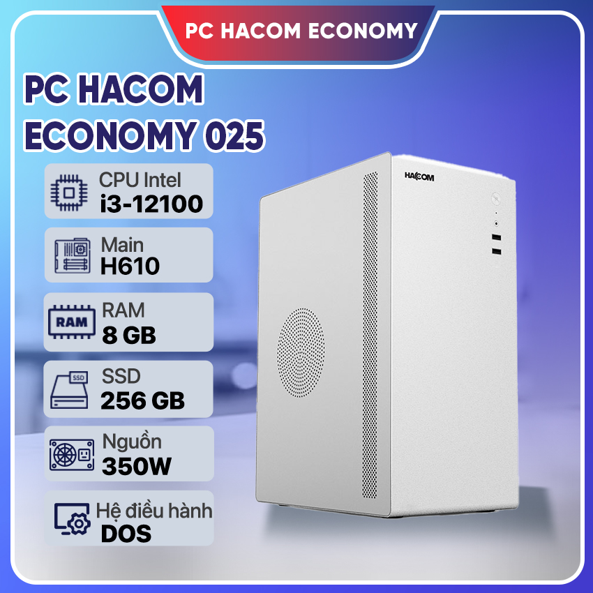 PC Vi tính A – Z ECONOMY 025 V3WBN ( Intel i3 12100/8GB RAM/256 GB SSD )