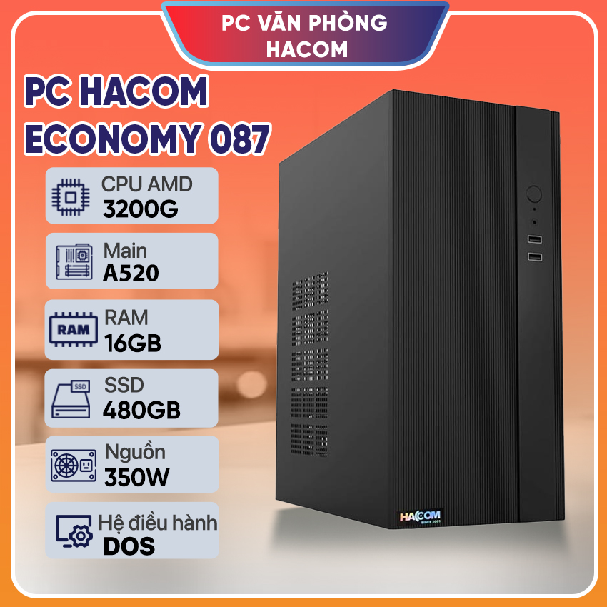 PC Vi tính A – Z ECONOMY 087 (Ryzen 3200G / 16GB RAM / 480GB SSD)