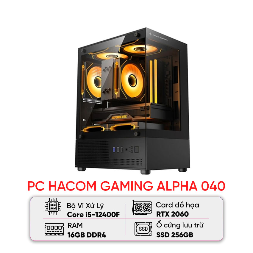 PC Vi tính A – Z GAMING ALPHA 040 (I5 12400F/H610/16GB RAM/256GB SSD/RTX 2060)