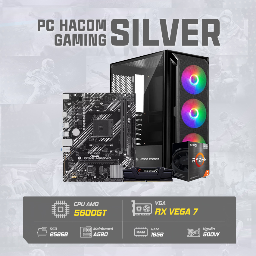 PC Vi tính A – Z SILVER PRO 035 ( Ryzen 5 5500GT / RX Vega 7)