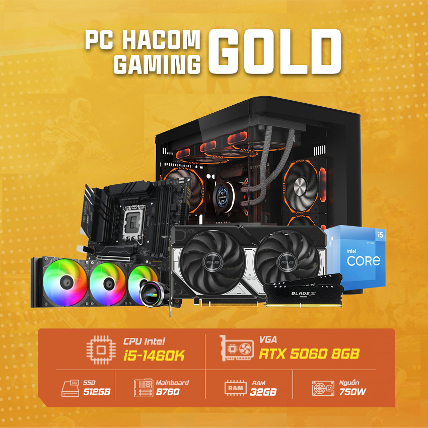 PC Vi tính A – Z GOLD PRO 051 ( Intel i5 14600K/ VGA RTX 5060 )