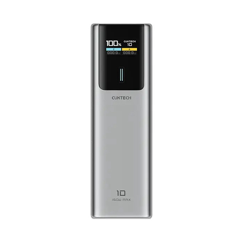 Pin dự phòng Cuktech P+Series 2C1A 15000mAh 120W màn hình LED No.10 Plus PB150P màu xám (CKPB150PGLGR)