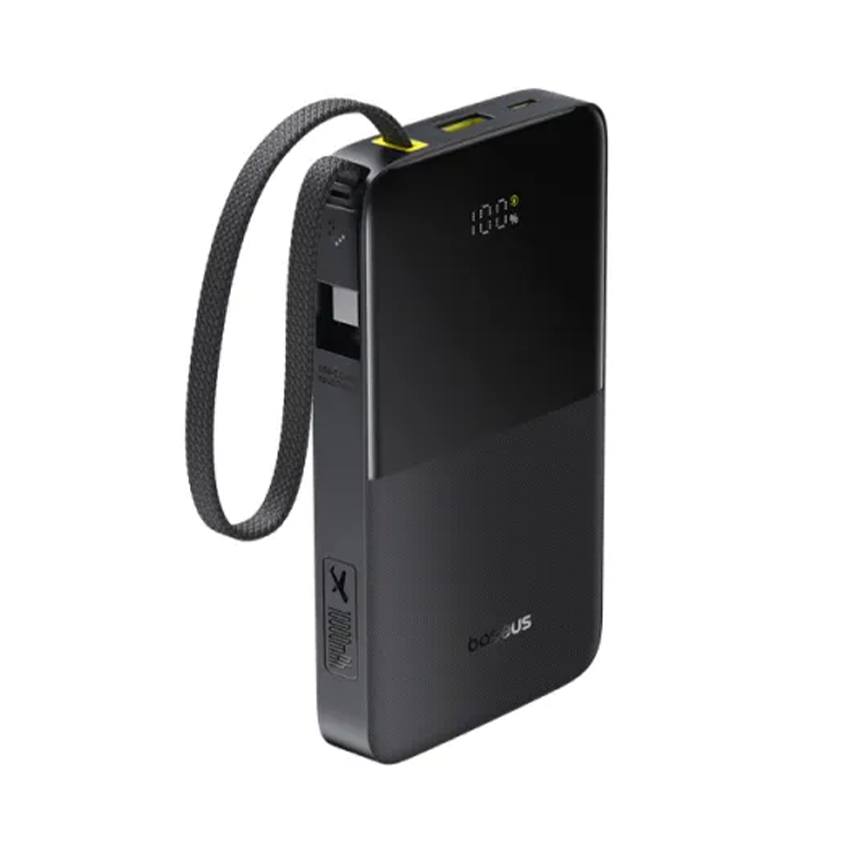 Sạc Dự Phòng Baseus EnerFill FC51 Bipow 2 Pro 10000mAh 22.5W (Digital Display, with Type-C Built-in Cable, 2C+1A)