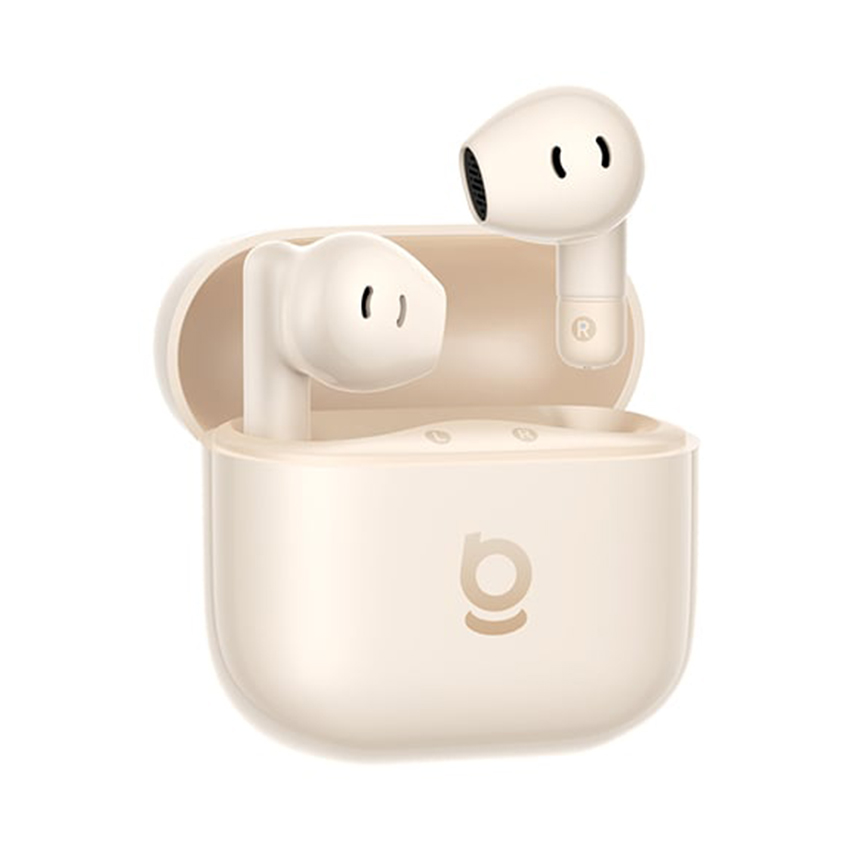 Tai nghe Bluetooth True Wireless Baseus Bass BS2 Lite – Màu hồng be