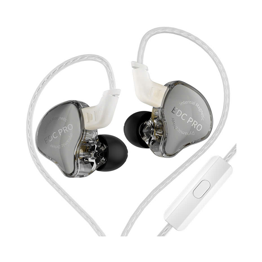 Tai nghe có dây KZ EDC Pro – Màu Xám (Có mic)