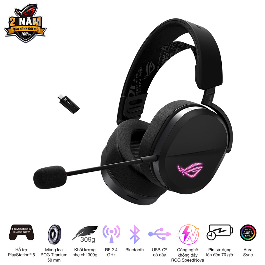 Tai nghe không dây Gaming Asus ROG Pelta