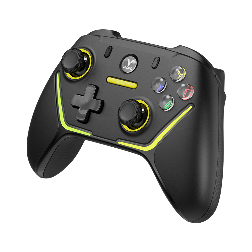 Tay cầm chơi game 2 chế độ kết nối có dây/ không dây Rapoo V610M màu đen