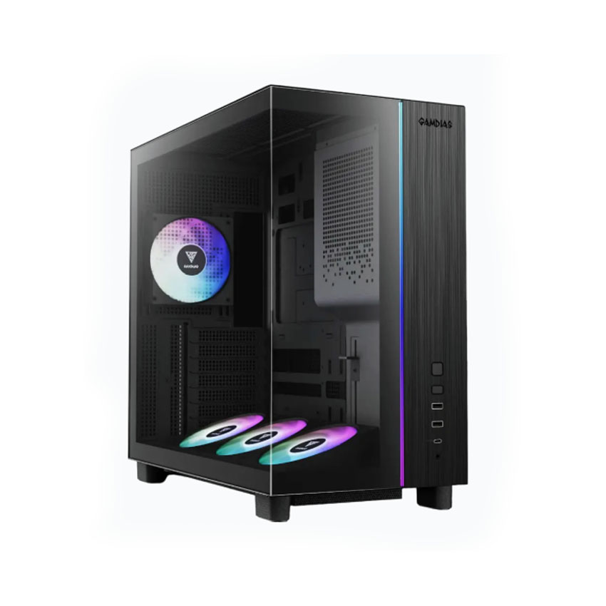 Vỏ Case GAMDIAS ATLAS M4 BLACK (ATX/4 fan)