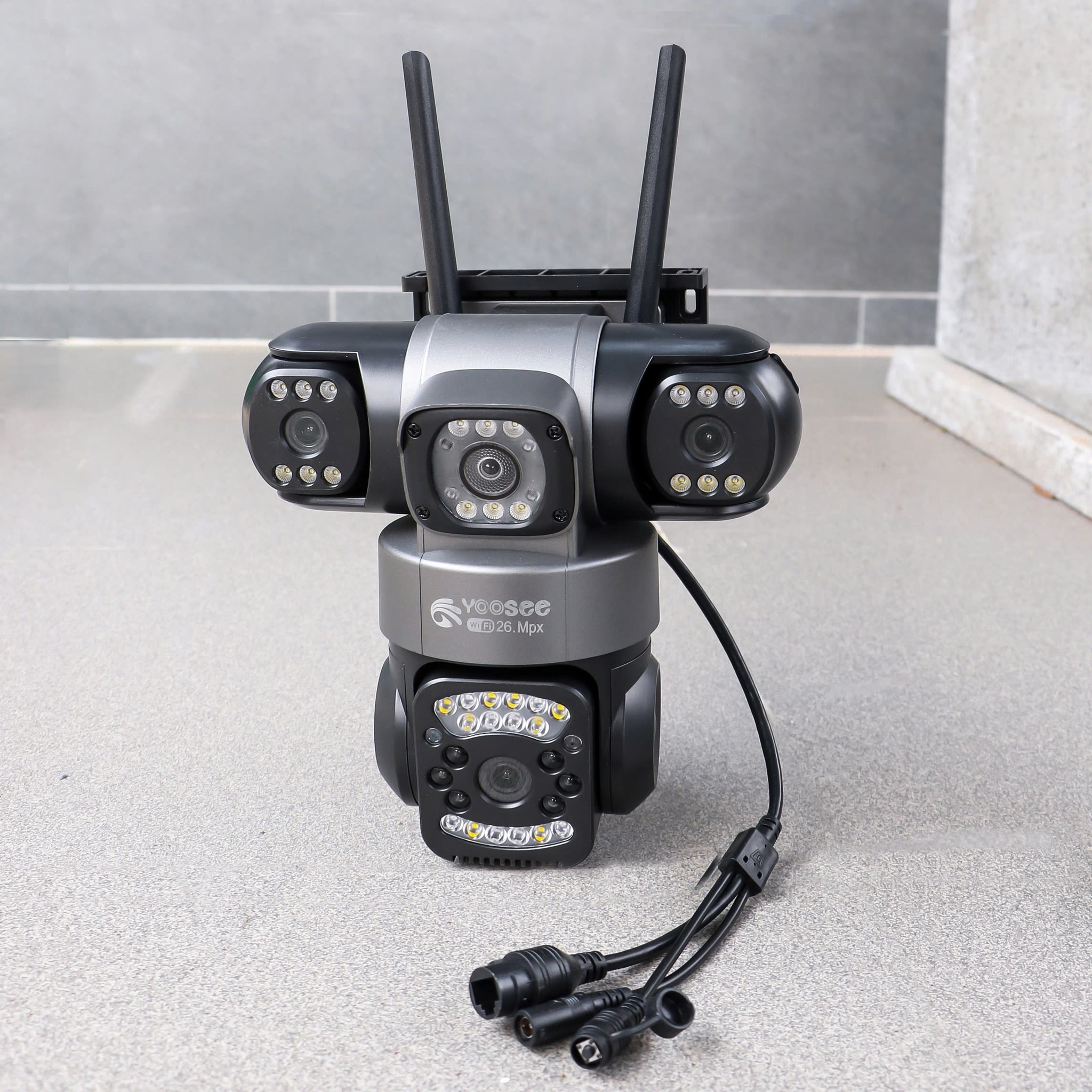 Camera Wifi Yoosee B52 26M 4 Mắt 3 Khung Hình – Xem 3 màn hình không điểm mù