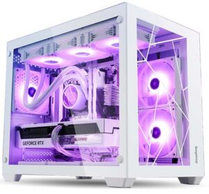 Segotep LUMI II WHITE TYPE-C (MATX/Mid Tower/Màu Trắng) – Thiết kế hiện đại, hỗ trợ tản nhiệt tối ưu